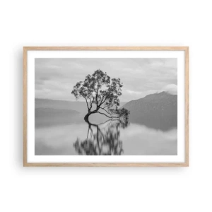 Affisch i ram av ljusek - Det finns ett land - 70x50 cm