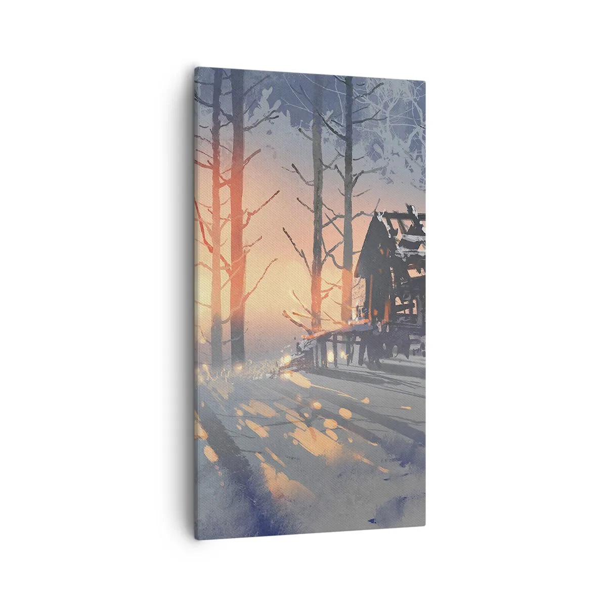 Canvastavla - Bild på duk - det är bara solen som tittar in här - 55x100 cm