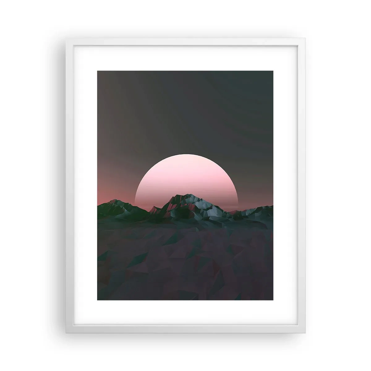Affisch i vit ram - I den granliggande galaxen - 40x50 cm