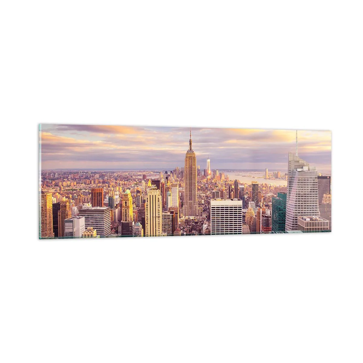 Glastavla - Bild på glas - Nå ut till molnen - 90x30 cm