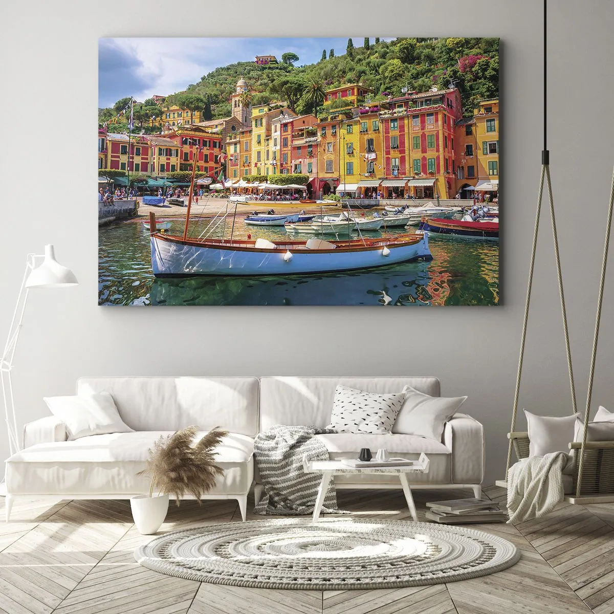 Canvastavla - Bild på duk - Italiensk förmiddag - 70x50 cm