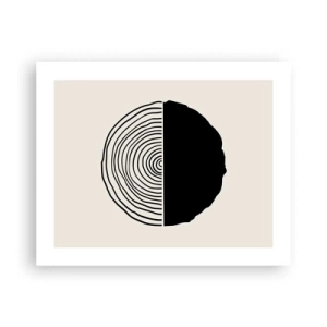 Affisch - Hälften hälften - 50x40 cm