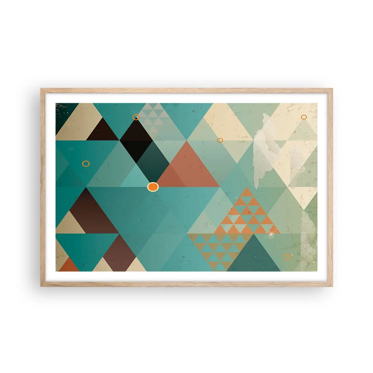 Affisch i ram av ljusek - Mångfaldens enighet, enighetens mångfald - 91x61 cm