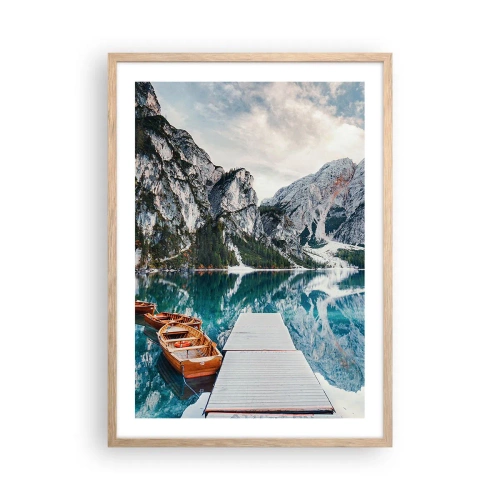 Affisch i ram av ljusek - Vi visar dig skönhet - 50x70 cm