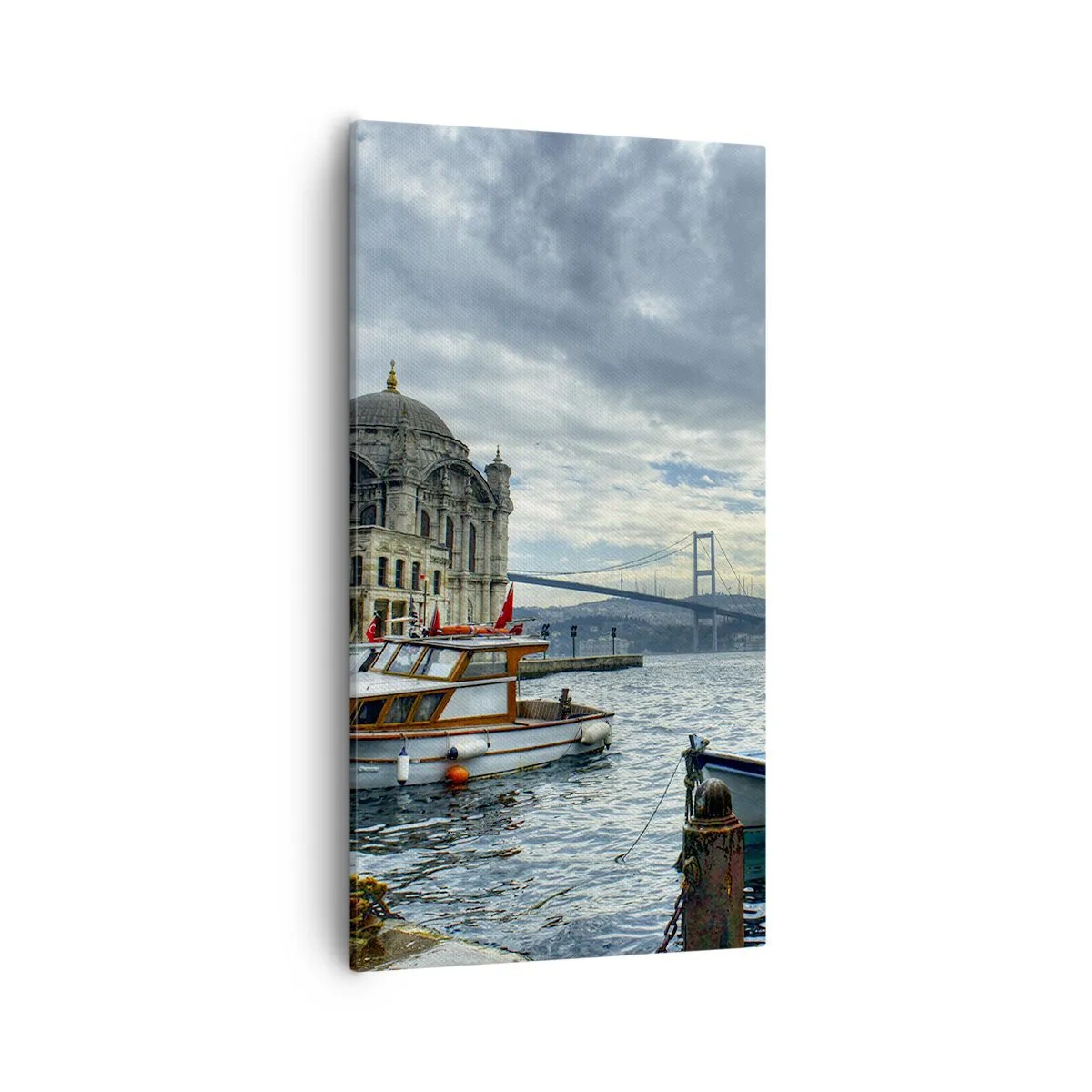 Canvastavla - Bild på duk - På gränsen mellan världarna - 55x100 cm