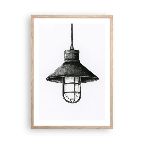 Affisch i ram av ljusek - Som för många år sedan... - 50x70 cm