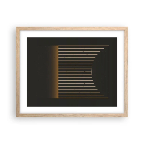 Affisch i ram av ljusek - Utforska mörkret - 50x40 cm