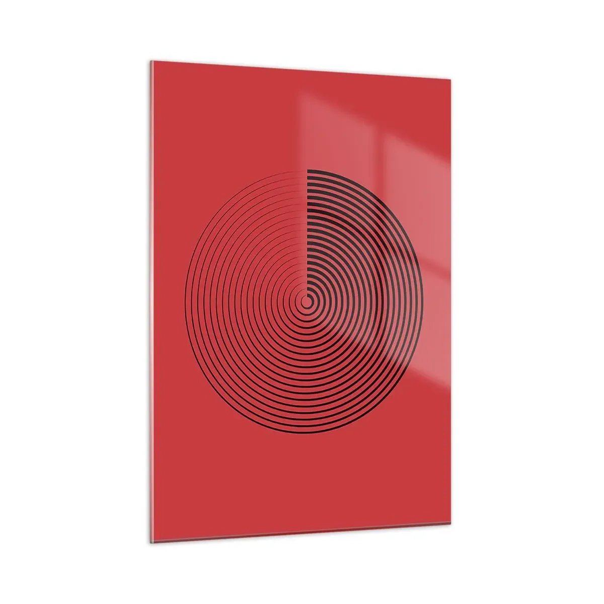 Glastavla - Bild på glas - Cirkulär rörelse - 50x70 cm