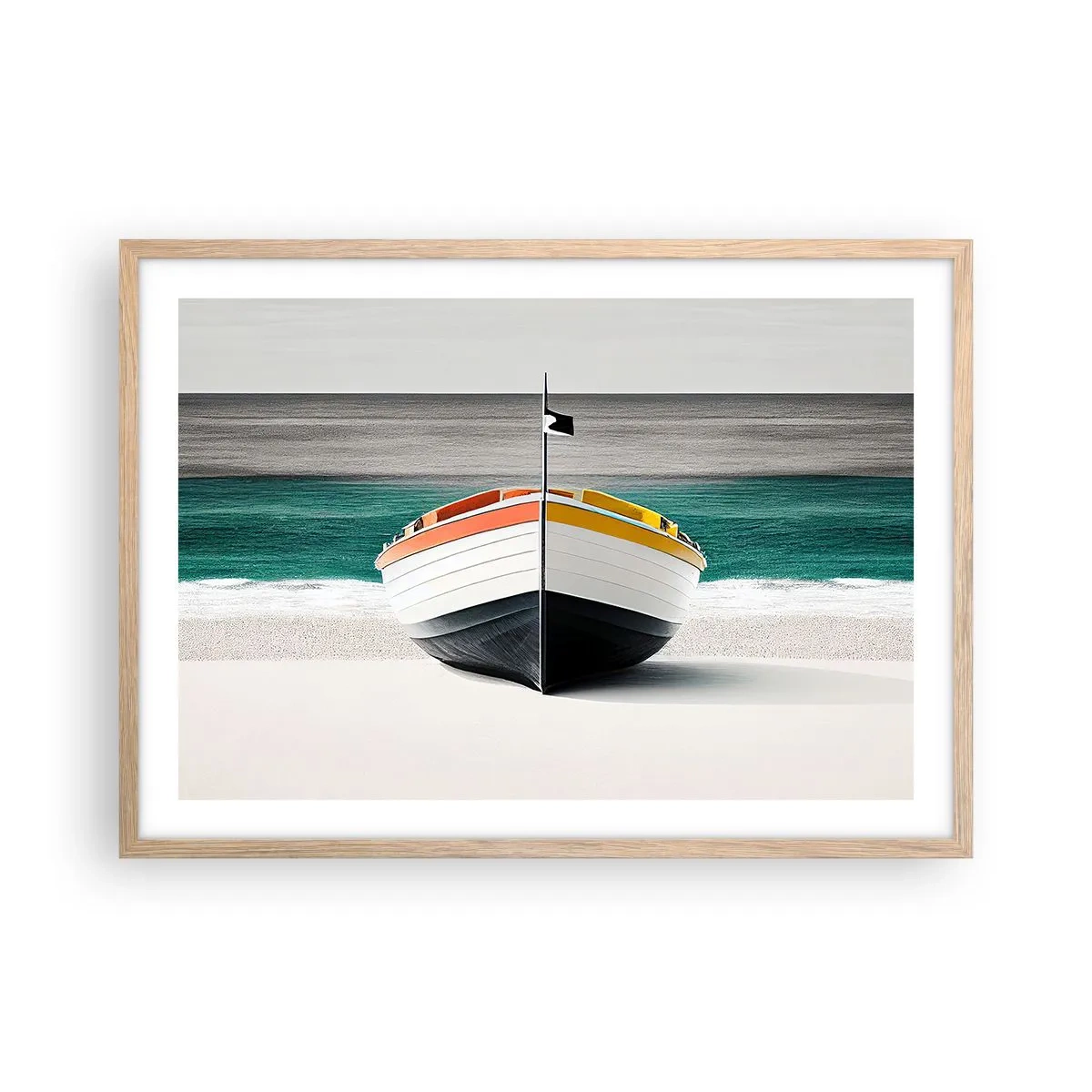 Affisch i ram av ljusek - På sin plats - 70x50 cm