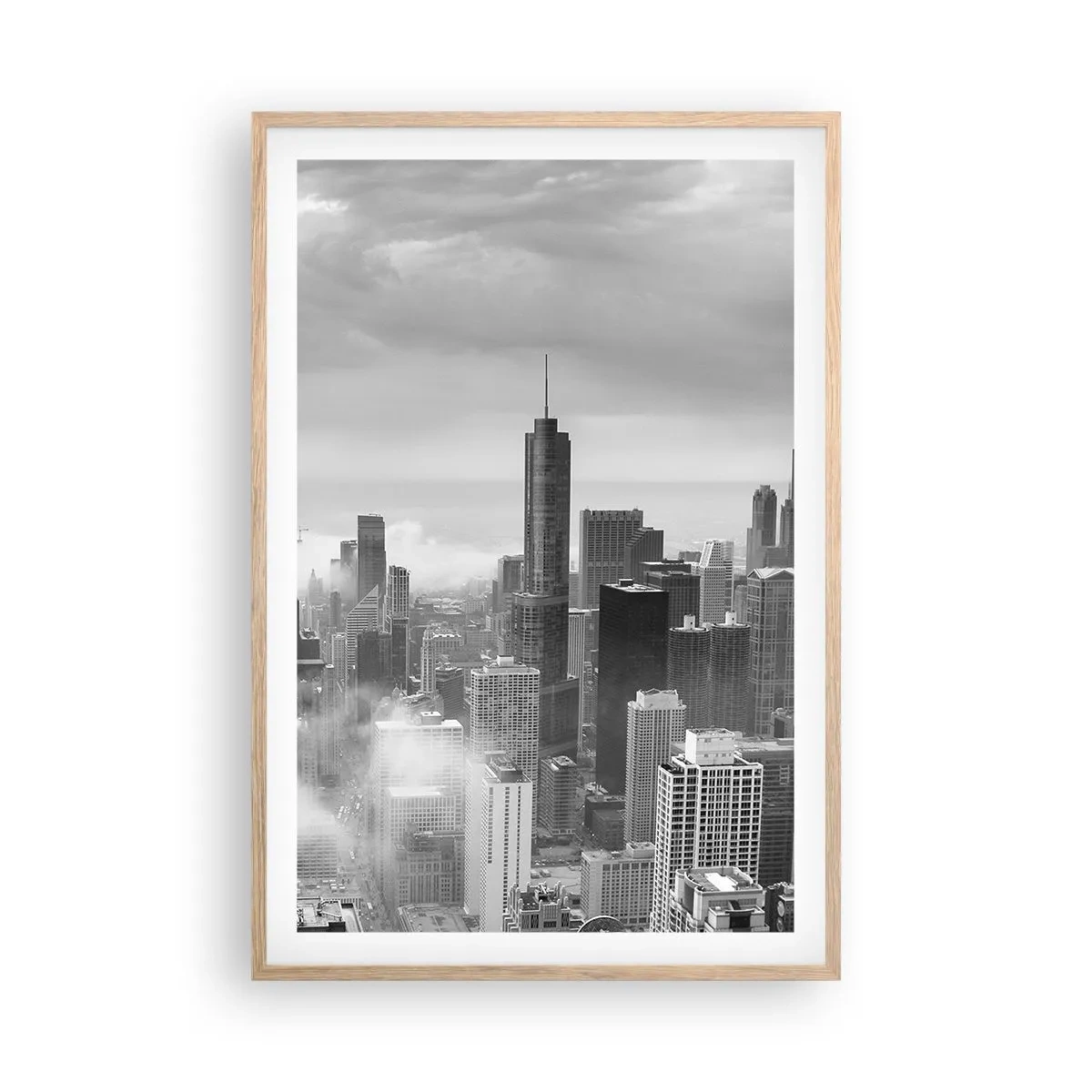 Affisch i ram av ljusek - Amerikanskt landskap - 61x91 cm