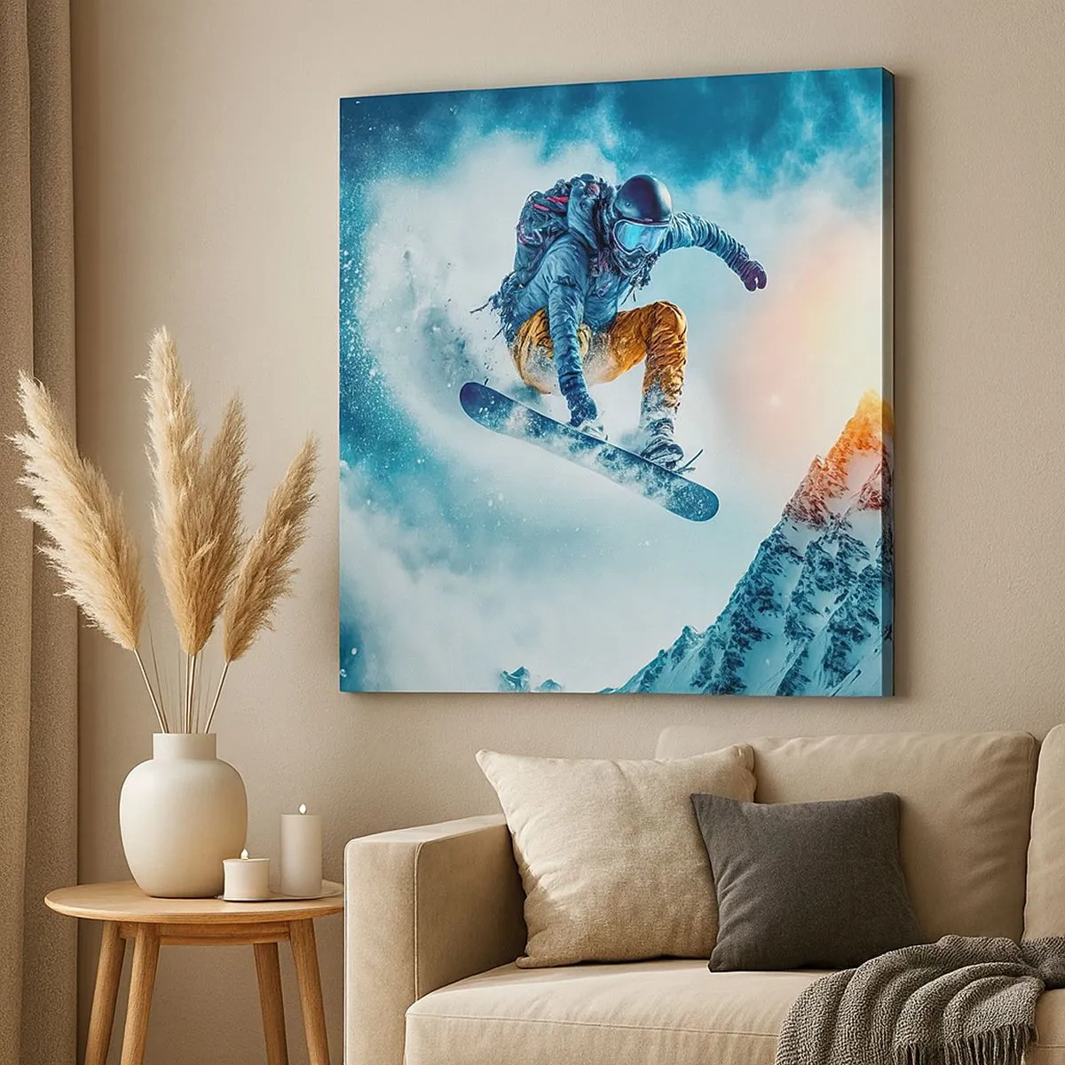 Canvastavla - Bild på duk - Extrema känslor - 30x30 cm