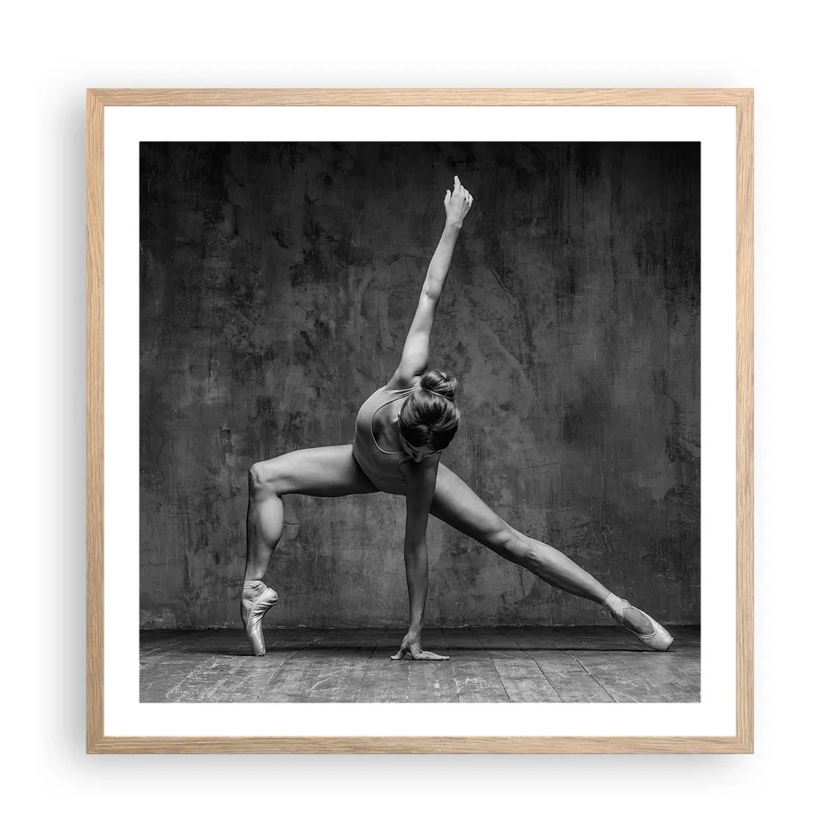 Affisch i ram av ljusek - Balansens ideal - 60x60 cm