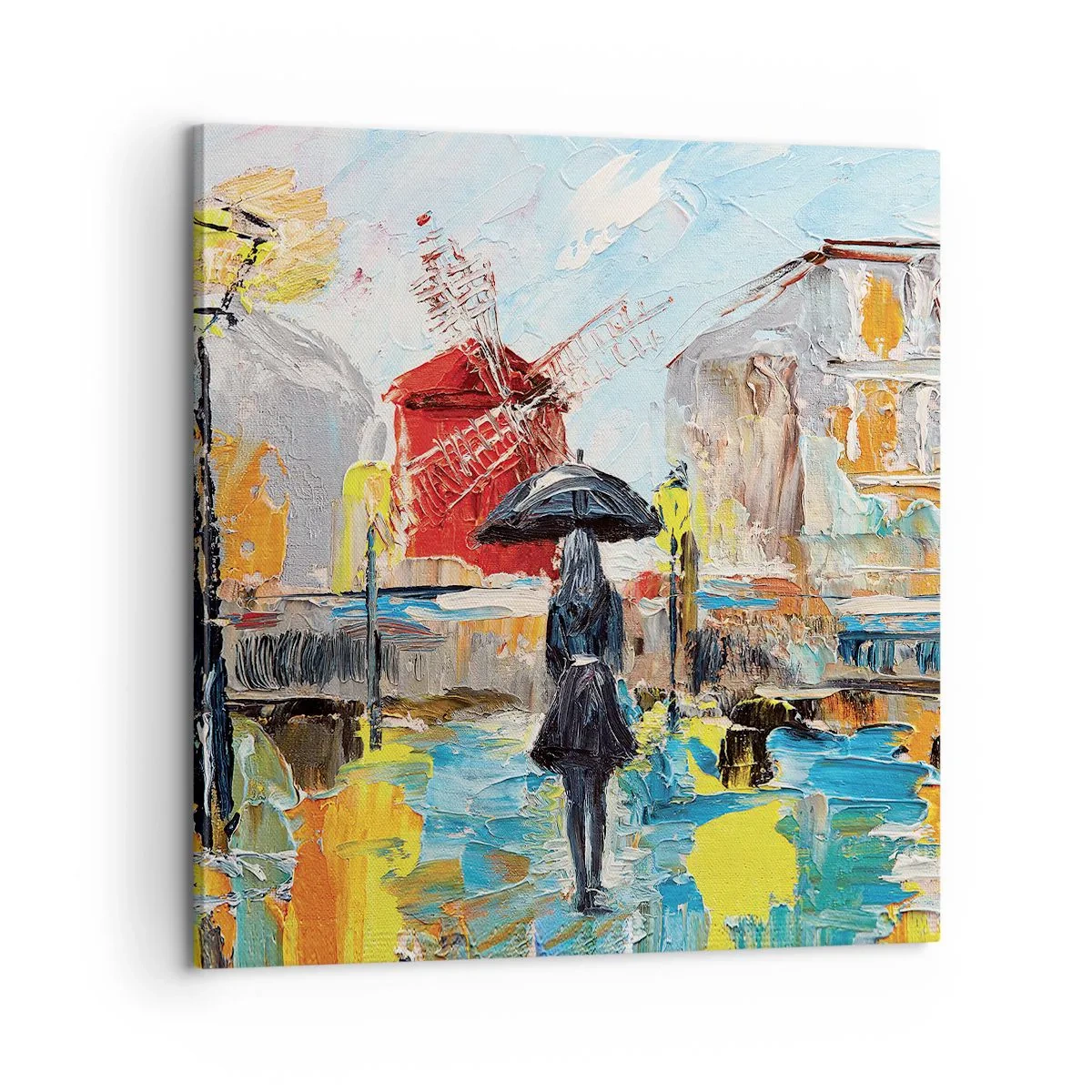 Canvastavla - Bild på duk - Parislegender - 60x60 cm