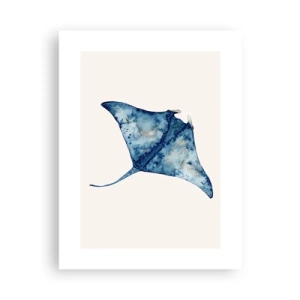 Affisch - Liv i blått - 30x40 cm