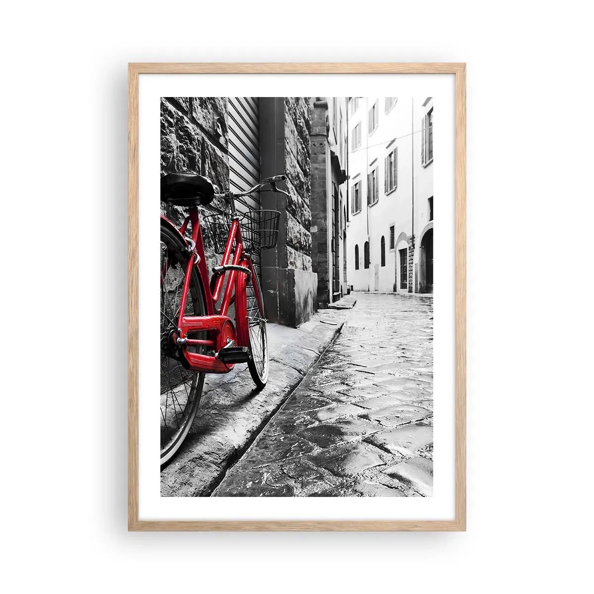 Affisch i ram av ljusek - Den riktiga skönheten åldras inte - 50x70 cm