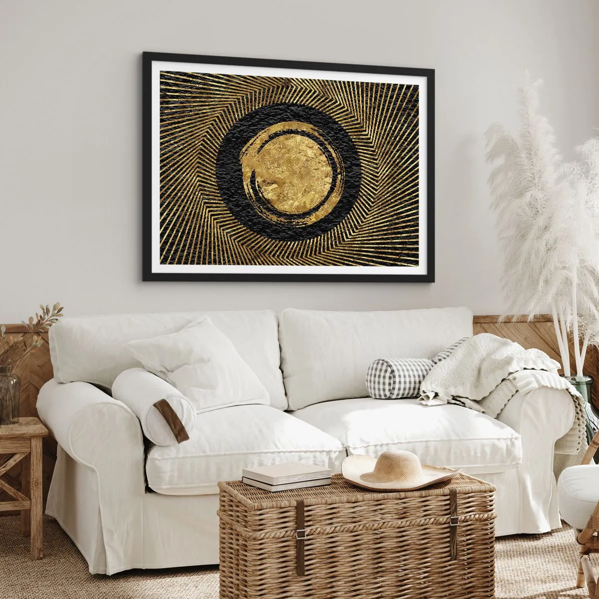 Affisch i svart ram - Glamourös komposition - 70x50 cm