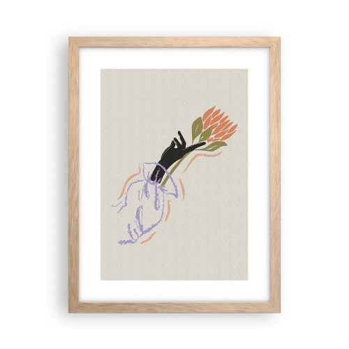 Affisch i ram av ljusek - En systerlig beröring - 30x40 cm