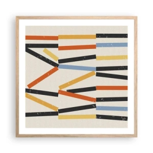 Affisch i ram av ljusek - Horisontell komposition - 60x60 cm