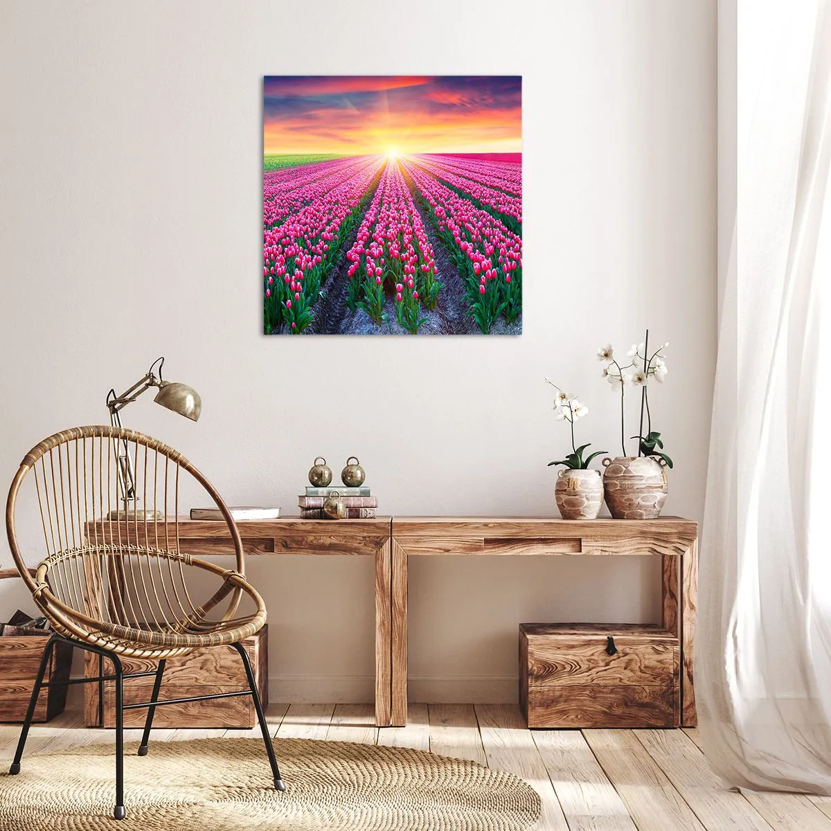 Canvastavla - Bild på duk - Skönhetsfarmen - 50x50 cm