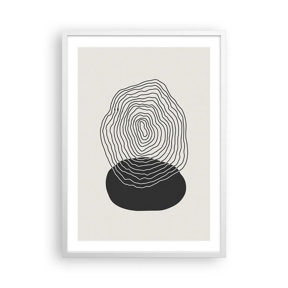 Affisch i vit ram - Varaktighet och vibration - 50x70 cm