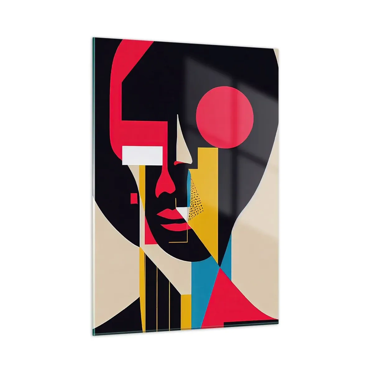 Glastavla - Bild på glas - Hennes inre värld - 50x70 cm