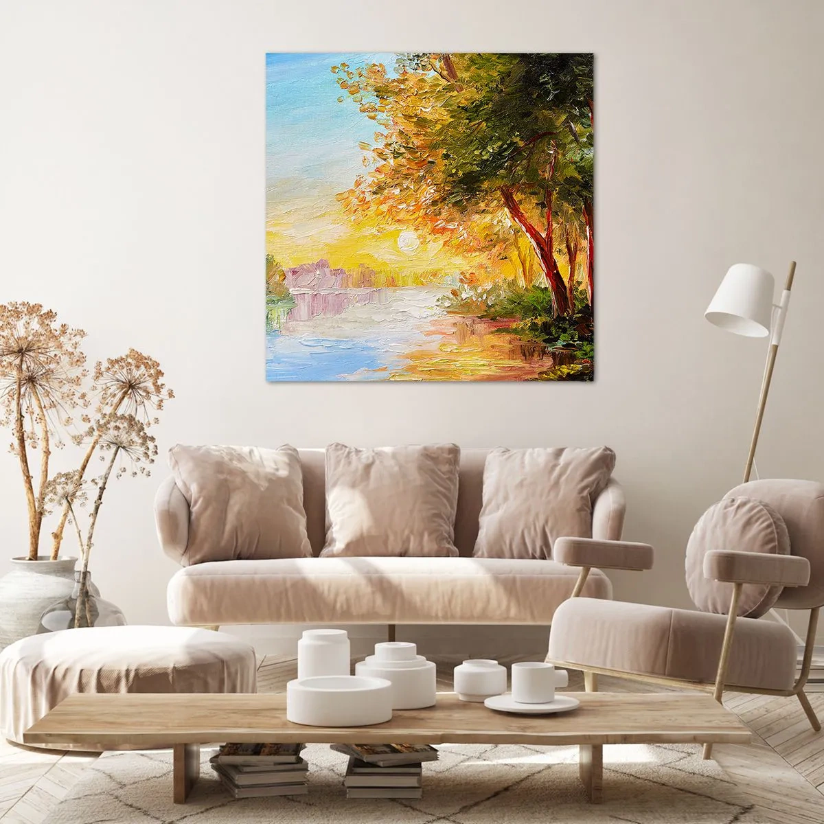 Canvastavla - Bild på duk - Et in Arcadia ego - 40x40 cm