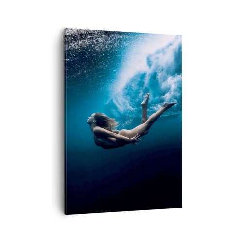 Canvastavla - Bild på duk - Modern sjöjungfru - 50x70 cm