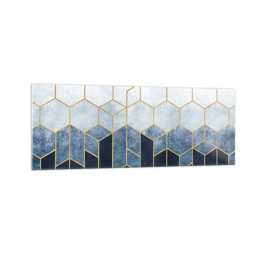 Glastavla - Bild på glas - Komposition i synkoprytm - 140x50 cm