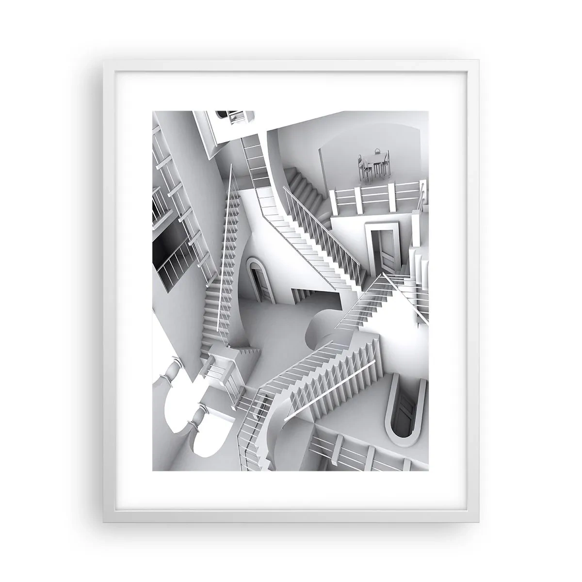 Affisch i vit ram - Rummets paradoxer - 40x50 cm