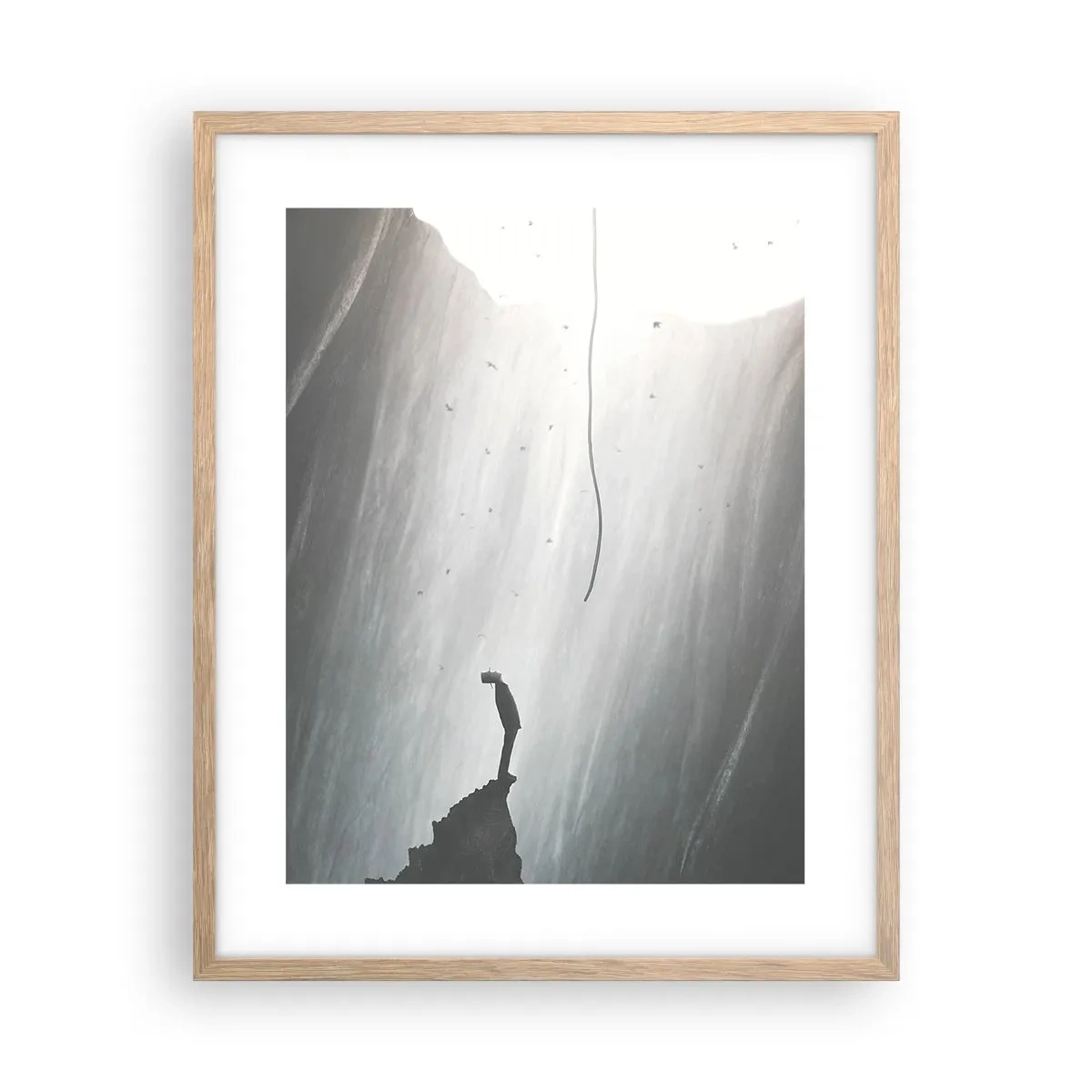 Affisch i ram av ljusek - Det finns alltid en väg ut - 40x50 cm