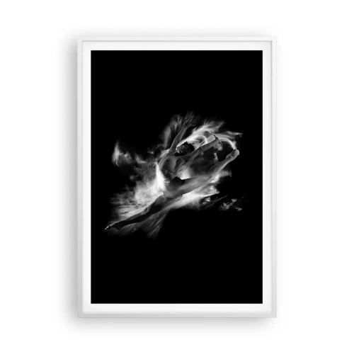 Affisch i vit ram - Fångad i luften - 70x100 cm