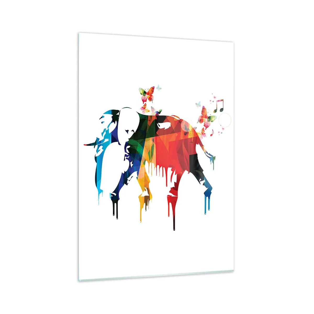 Glastavla - Bild på glas - Var och en kan dansa - 50x70 cm