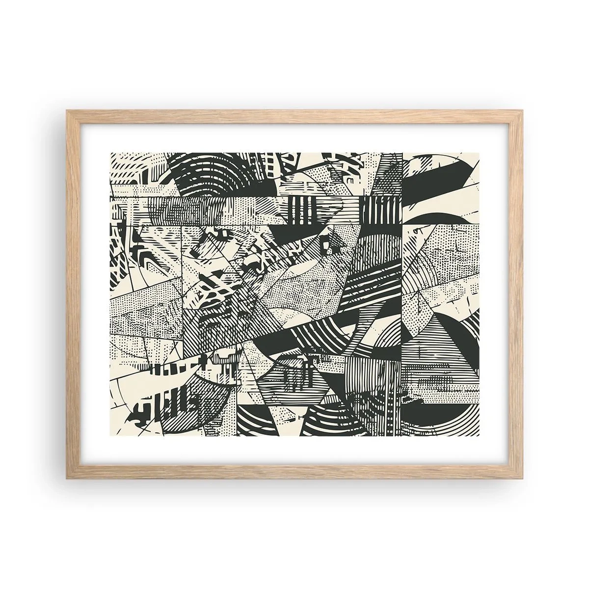 Affisch i ram av ljusek - Nutidens dynamik - 50x40 cm