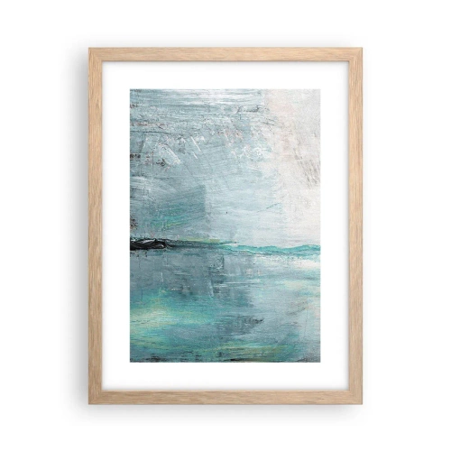 Affisch i ram av ljusek - Horisontellt i blått - 30x40 cm