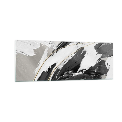 Glastavla - Bild på glas - Storslagen abstraktion - 140x50 cm