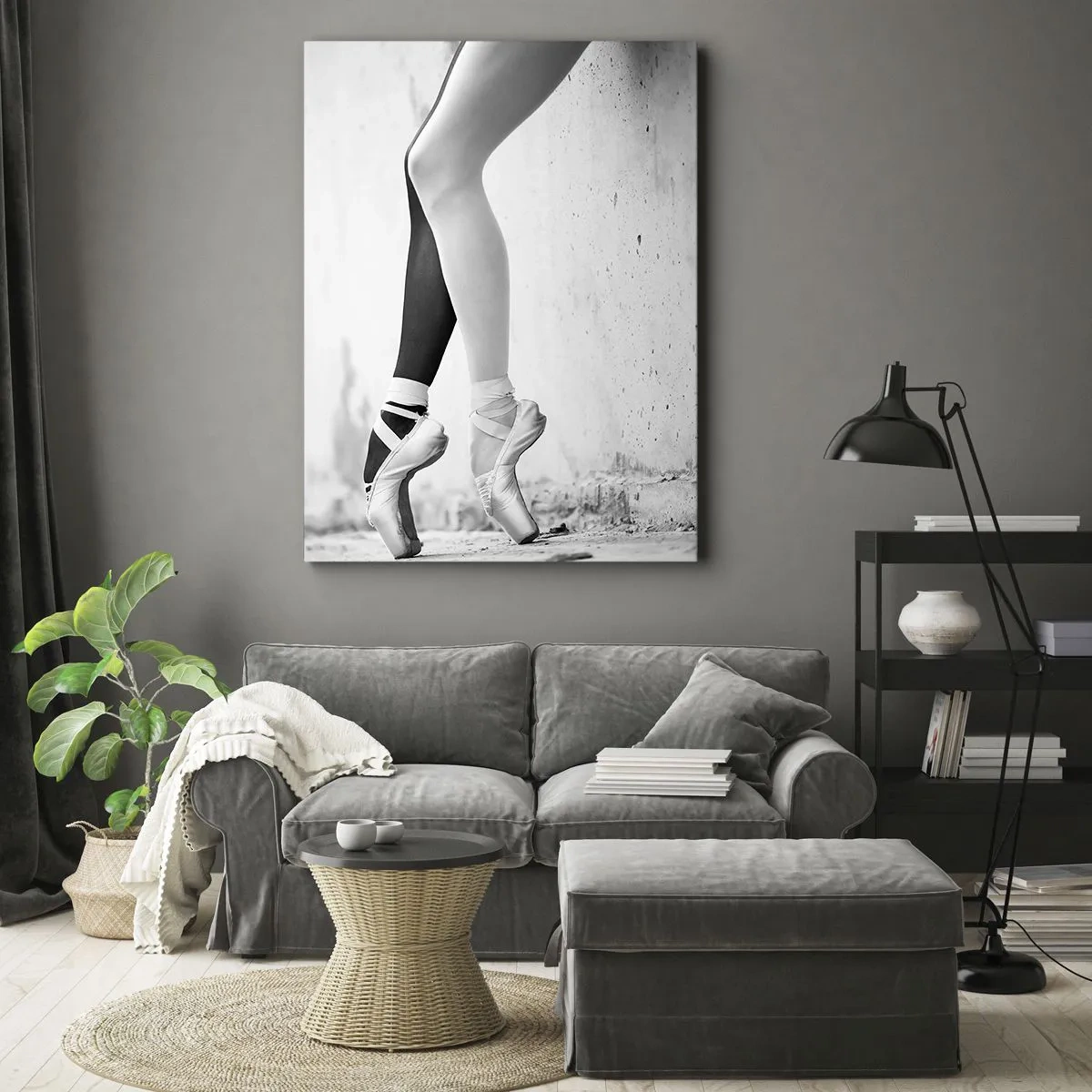Canvastavla - Bild på duk - Ballerina, voila! - 50x70 cm