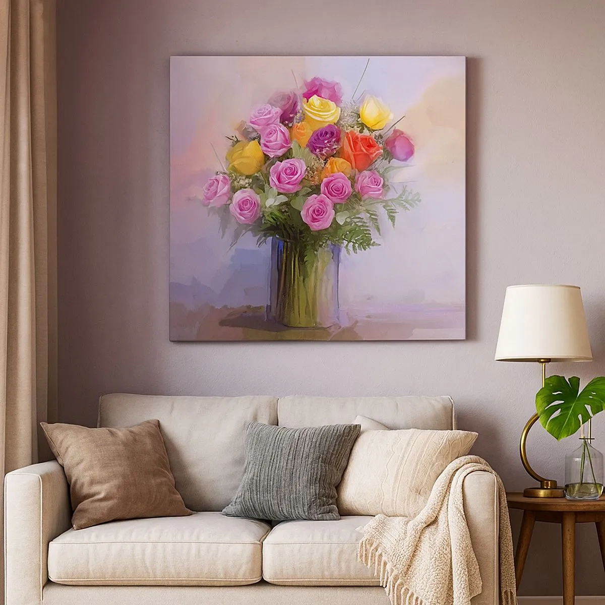 Canvastavla - Bild på duk - Stoppad skönhet - 30x30 cm