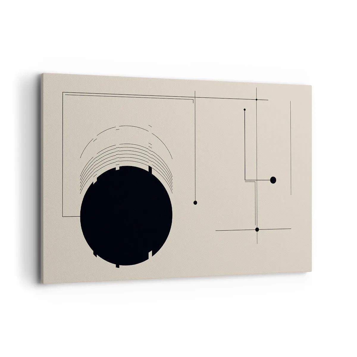 Canvastavla - Bild på duk - Fjädrande och dynamisk komposition - 120x80 cm