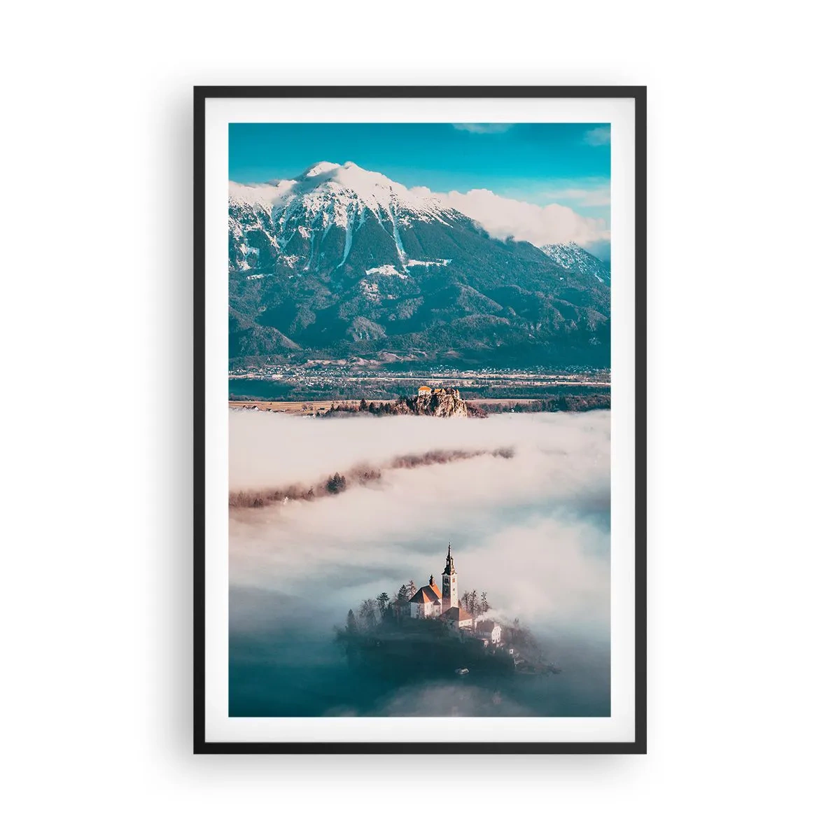 Affisch i svart ram - Sagans början - 61x91 cm