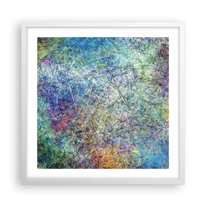 Affisch i vit ram - Det är inte så enkelt - 50x50 cm