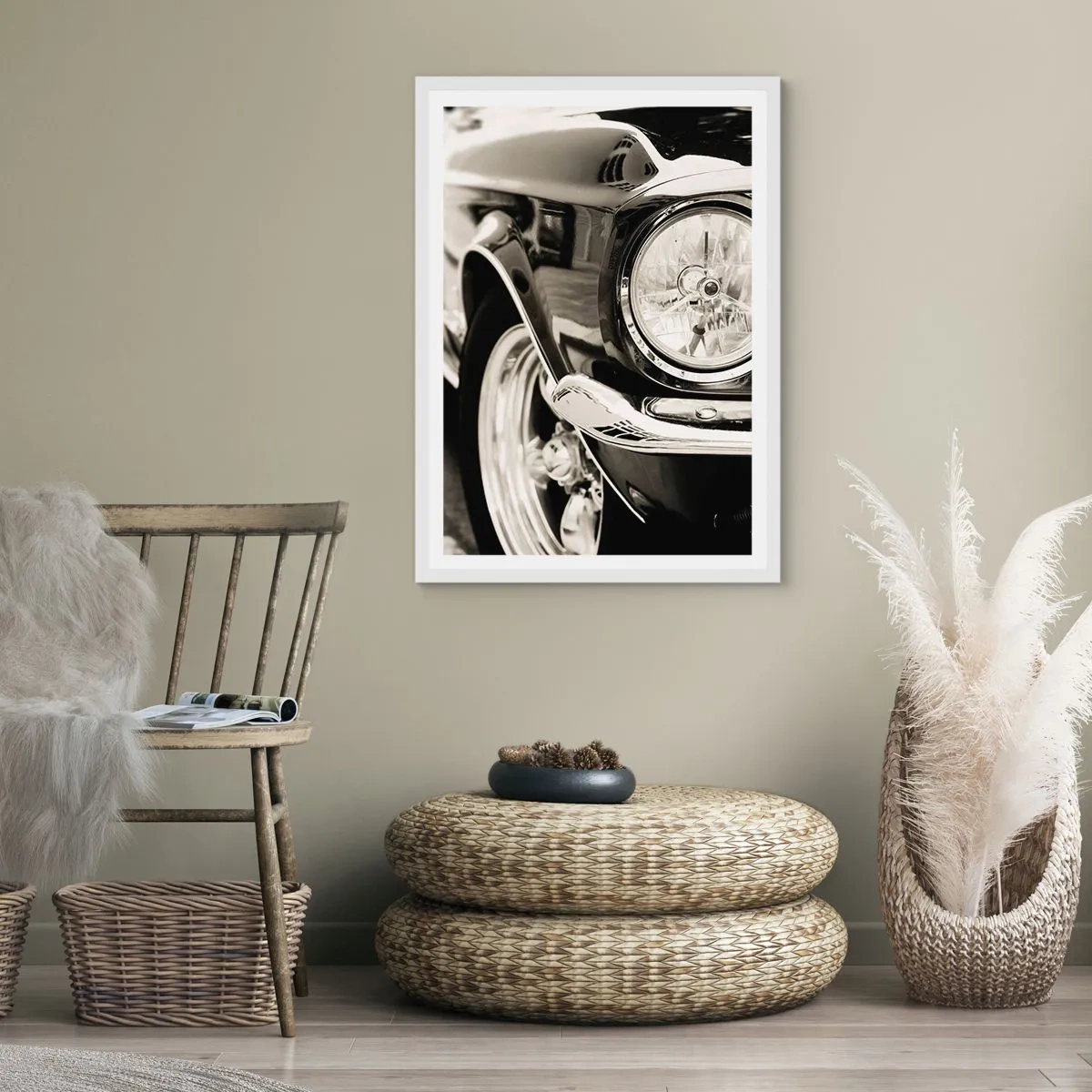 Affisch i vit ram - Oändlig glans - 30x40 cm