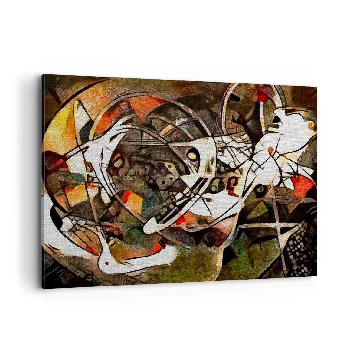 Canvastavla - Bild på duk - Hör du rörelse? - 100x70 cm
