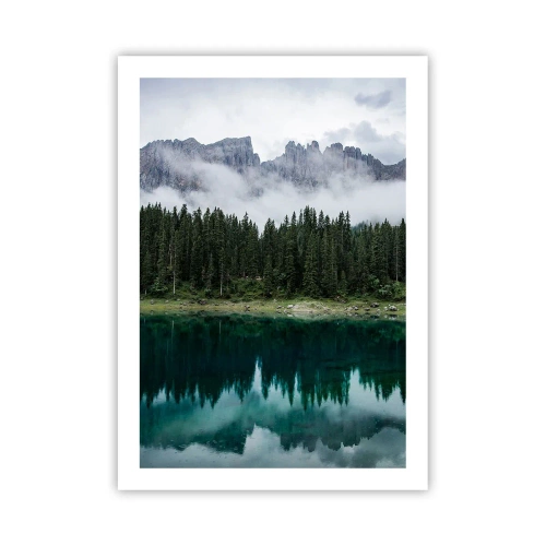 Affisch - Tyst, tyst, väck inte sovande vatten... - 50x70 cm