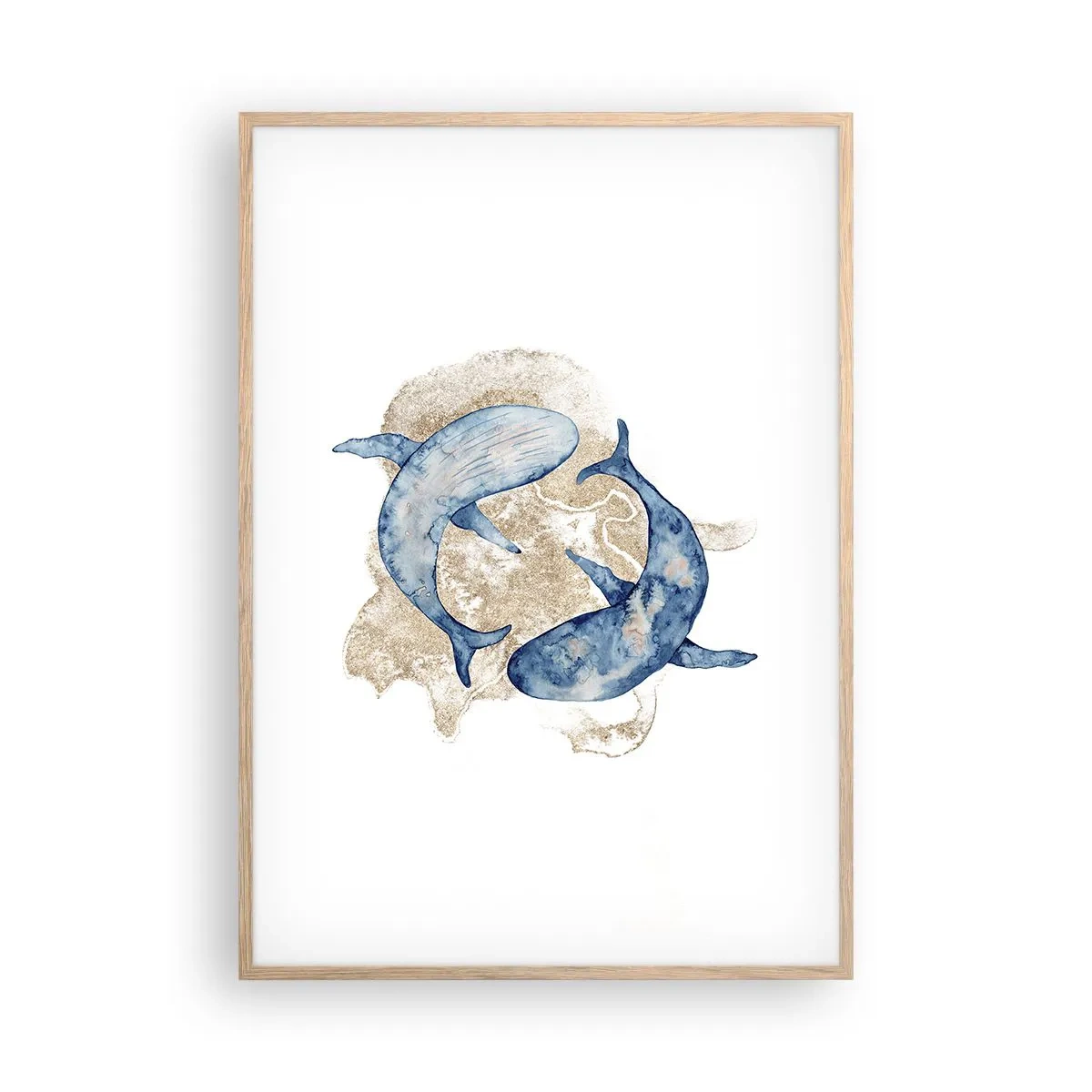 Affisch i ram av ljusek - Vänskap eller kärlek? - 70x100 cm