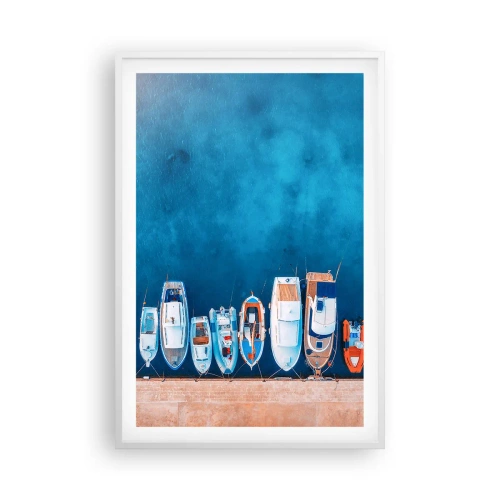 Affisch i vit ram - I en rad - 61x91 cm