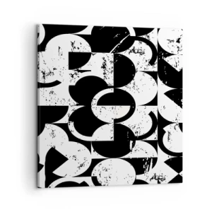Canvastavla - Bild på duk - Vit är vit och svart är svart - 60x60 cm