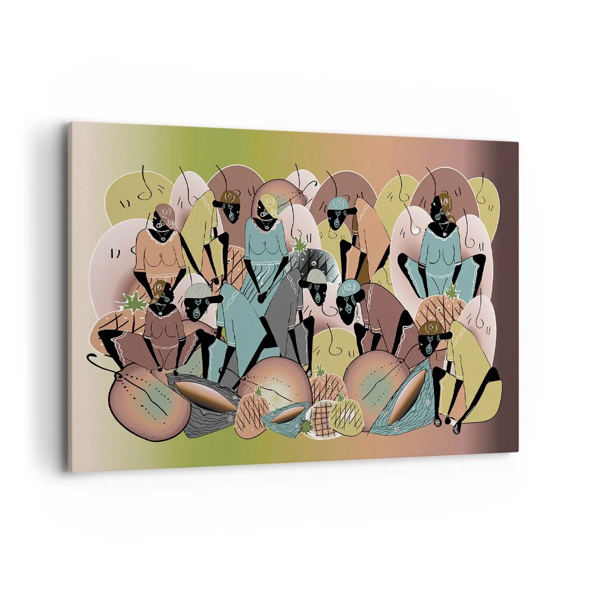 Canvastavla - Bild på duk - Högtiden kommer - 100x70 cm