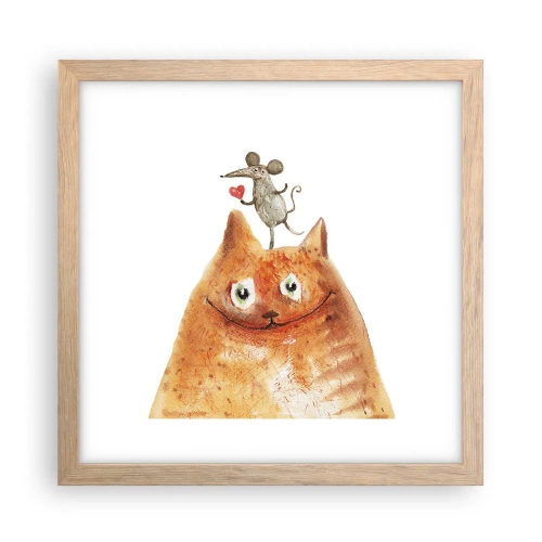 Affisch i ram av ljusek - Kärlekens paradoxer - 30x30 cm