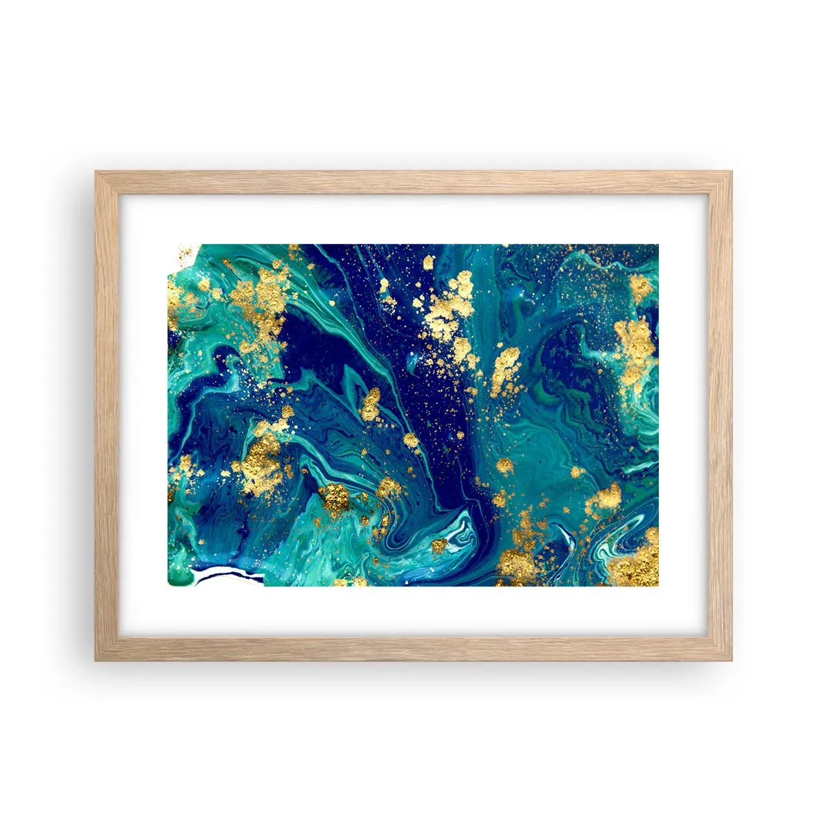 Affisch i ram av ljusek - Solflingor  - 40x30 cm