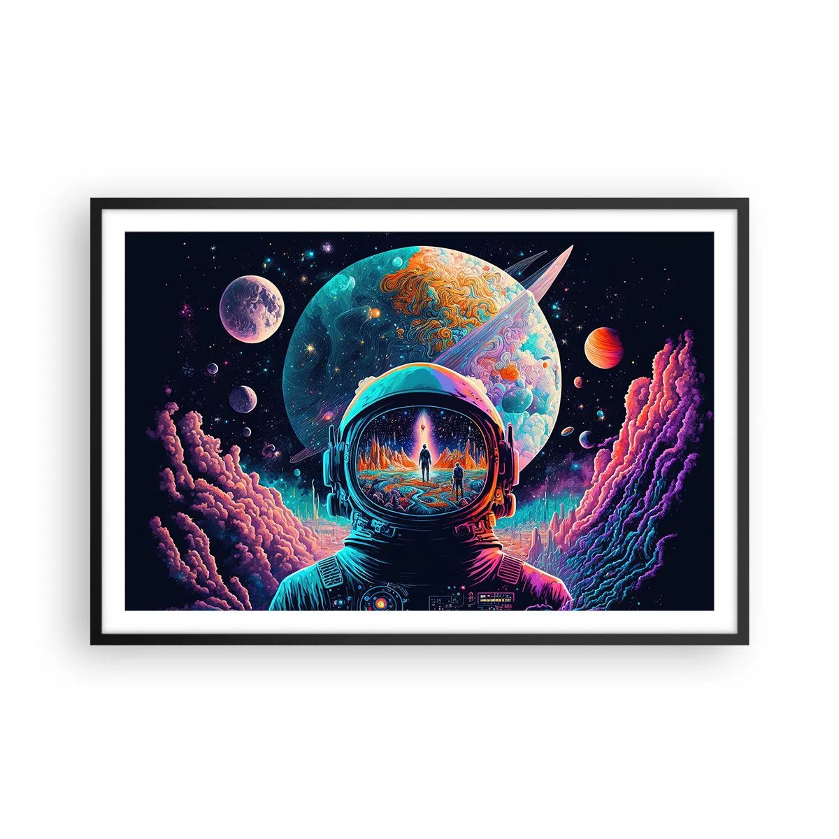 Affisch i svart ram - Filosofer har aldrig drömt - 91x61 cm